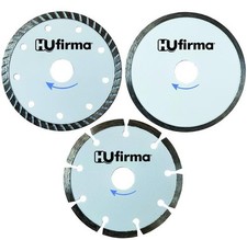 Disco diamantato 115 set 3 dischi taglio cemento pietra ceramica mattone