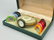 [Ottimo+5] Orologio Vintage Gucci Lunetta Cambio 11/12 Donna Oro Bianco 12 Colori
