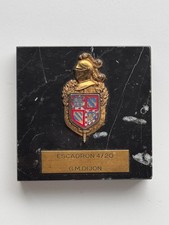 INSIGNE SUR MARBRE LGM GENDARMERIE DIJON ESCADRON 4/20 BOURGOGNE