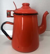 Antica Caffettiera in metallo smaltato.  D'epoca.   Prima metà del 900