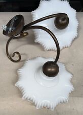 LAMPADA DA MURO APPLIQUE 2 LAMPADINE CLASSICA PORCELLANA