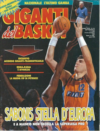 Italy 1992 arvydas sabonis - italy,