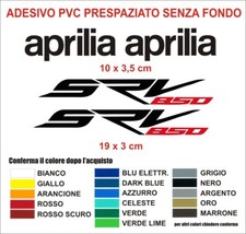 Adesivi Aprilia SRV 850 stickers kit 4 pezzi moto scooter decals carena casco