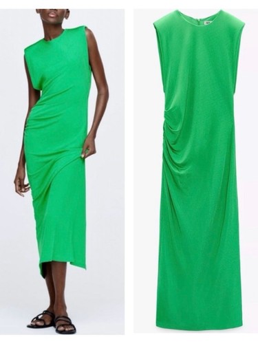 Zara maxi abito donna verde - |,