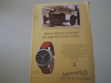 advertising Pubblicità 1993 OROLOGIO EBERHARD TAZIO NUVOLARI