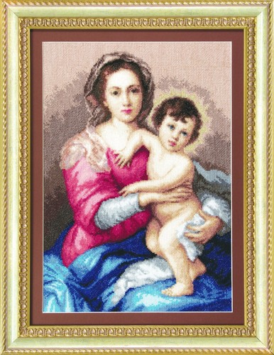Punto croce madonna - punto, e