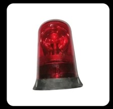 Lampada Lampeggiante Girofaro Rosso Rotante 220V 230V Luce Emergenza