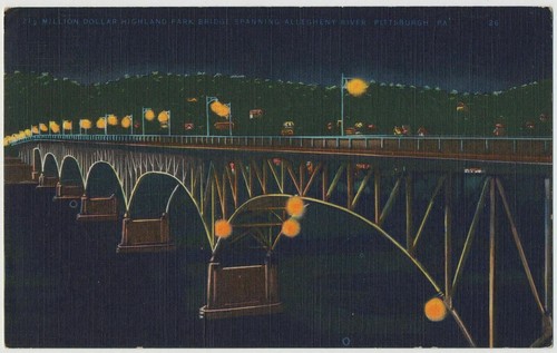 Vista notturna del ponte