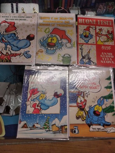 Biglietti natale lupo alberto - biglietti,