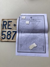 Targa Moto Iso 150 N Anno 1957 No Vespa No Lambretta No Moto Guzzi Gilera