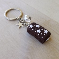 Portachiavi merendina pan di stelle  mulino bianco in fimo