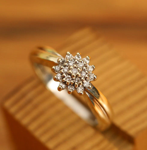 Anello fiocco neve - di, in