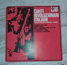 LP DISCO VINILE 33 GIRI CANTI RIVOLUZIONARI ITALIANI WAY OUT 1972 VDS-250