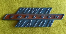 EMBLEMA  STEMMA  ANNI 50 D'EPOCA  TRATTORE POWER FORDSON MAJOR  ORIGINALE ! INOX