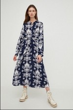 Abito midi ZARA blu navy