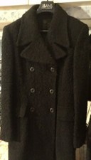 Cappotto donna vintage Dolce&Gabbana J&ans in bouclé nero taglia 44 