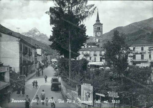 Cz312 cartolina paesana via - cartolina, po