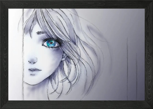 Ritratto astratto ragazza - ritratto,
