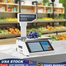 Bilancia per stampa etichette bilancia commerciale per alimenti con stampante per etichette e ricevute