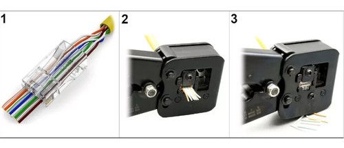 Rj45 plug passante - passante, connettore