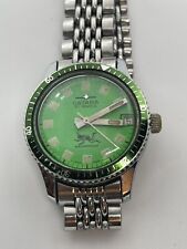 Orologio Ostara Meccanico 21 Jewels Shockproof Quadrante E Ghiera Verde
