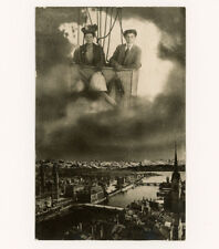 Mongolfiera Aerostato Pallone Aviazione Foto Studio Fotomontaggio Svizzera