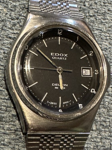 Reloj edox esfera negra - edox,