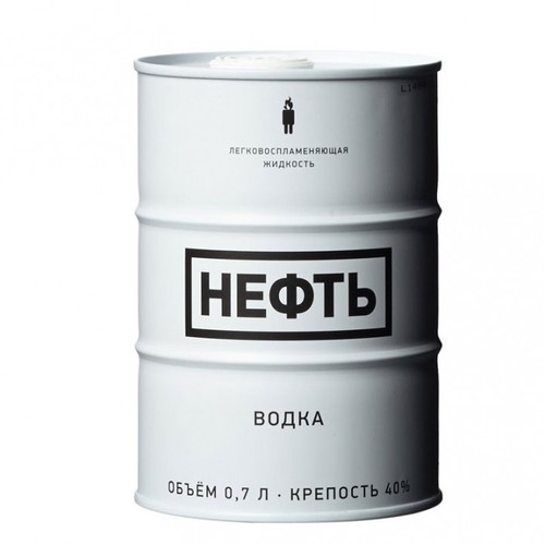 Barile neft vodka white barrel - neft,