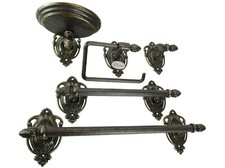 Set da bagno ottone brunito in