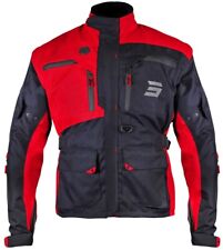 GIACCA JACKET ENDURO SHOT RACETECH NERO ROSSO RED MANICHE STACCABILI TG 3XL