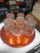 Lotto 6 bicchieri vetro Bitter Pejo 