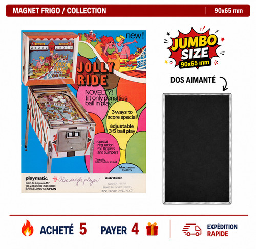Magnet frigo jolly ride 90x65 - ride,