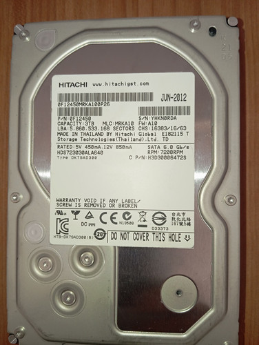 Hard disk hitachi 5 - disk, 3