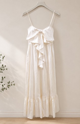 Abito lungo bianco lumina - abito,