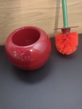 PORTA SCOPINO WATER WC CILIEGIA SET BAGNO SPAZZOLA PULIZIA MODERNO ELEGANTE