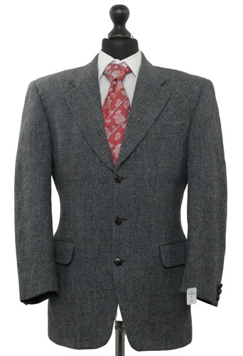 Harris tweed giacca - 48, grigio