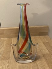 Vaso in vetro alto italiano