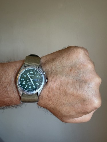 Seiko kinetic 5m43 0d10 - 5m43-0d10, verde