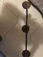 CANDELABRO PORTACANDELE IN FERRO BATTUTO CON RUGGINE EFFETTO ANTICATO