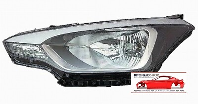 Faro nero elettrico per - sx,
