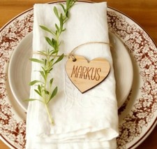 Segnaposto matrimonio cuore personalizzato
