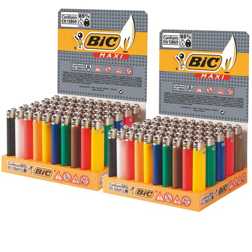 100 accendini bic - accendini, grandi