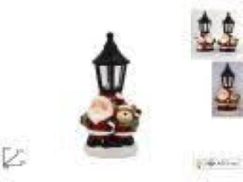 Lampione babbo natale luci - c/babbo,
