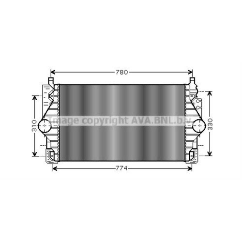 Intercooler alluminio per - in,