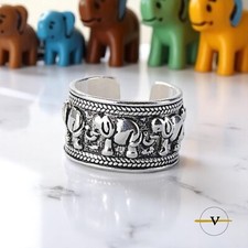 ANELLO DONNA ETNICO IN ARGENTO 925  RODIATO VINCENT PAUL