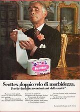 Paginetta pubblicitaria Advertising Werbung 1970 carta igienica SCOTTEX