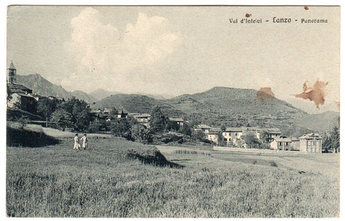 Cartolina postcard lanzo - cartolina,