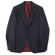Isaia Black Tonal Paisley