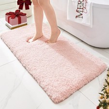 Pink Bathroom Rugs 48" × 24"