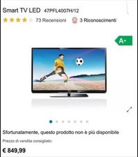 tv philips smart 47pfl4007h/12
